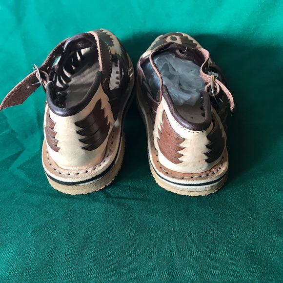 Huarache cerrado café con natural - Picture 4 of 7